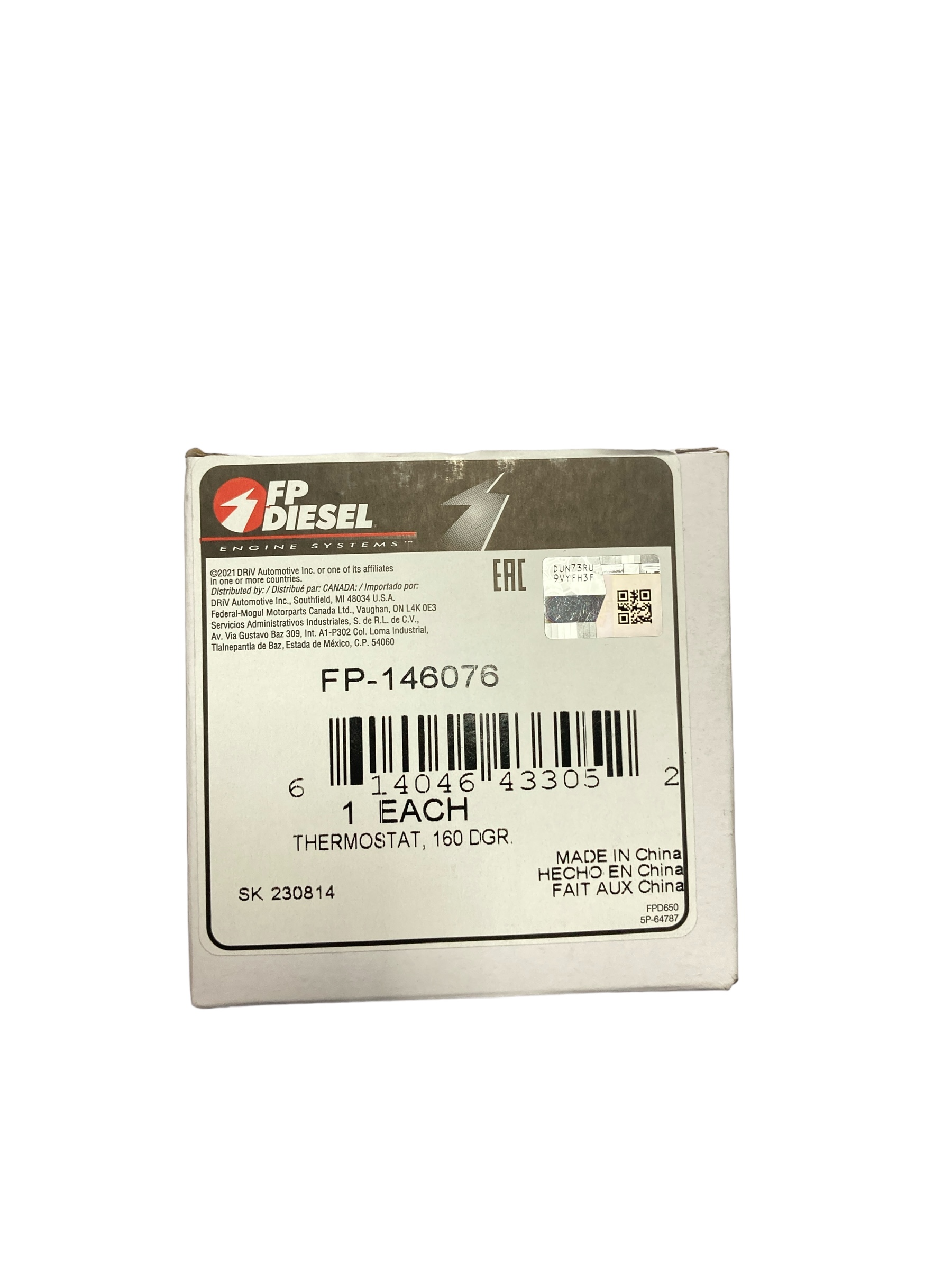 146076FP เทอร์โมสตัท 160 DEG ยี่ห้อ FP