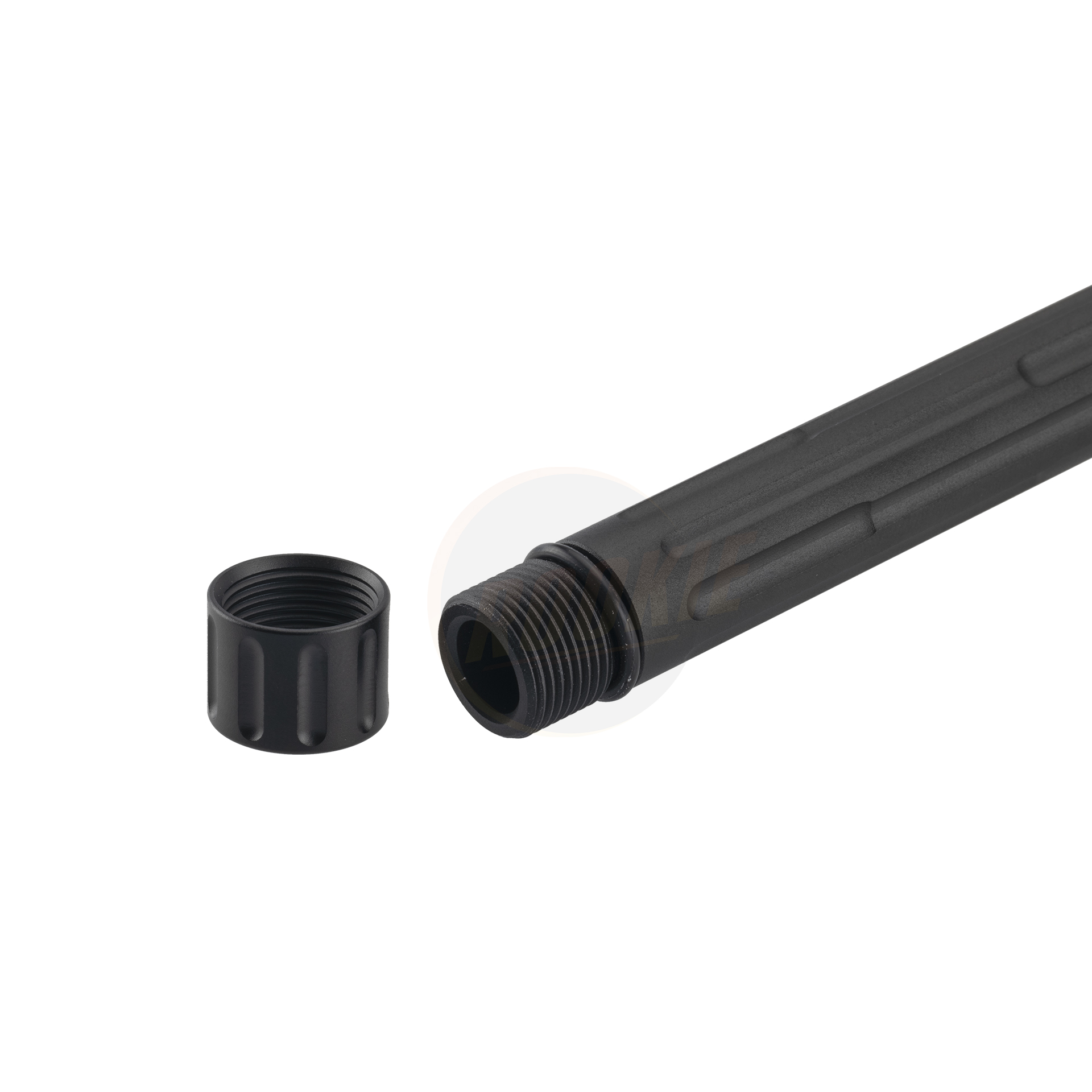 5KU LANTAC 9INE Fluted Outer Barrel for Marui G17 (Black)