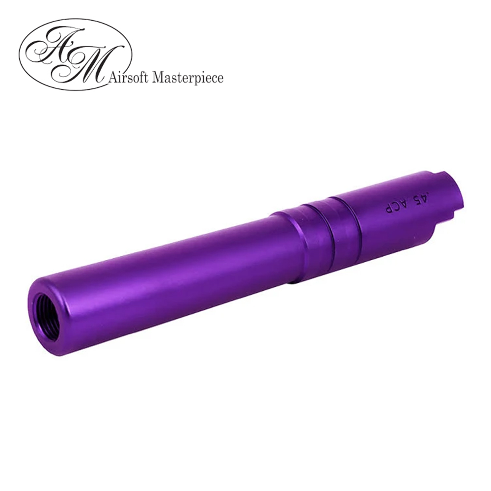 Airsoft Masterpiece Aluminum Threaded Outer Barrel for Hi-CAPA 4.3 (Purple)