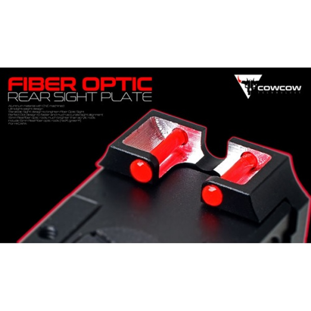 CowCow Fiber Optic Rear Sight Plate for Marui Hi-CAPA 5.1