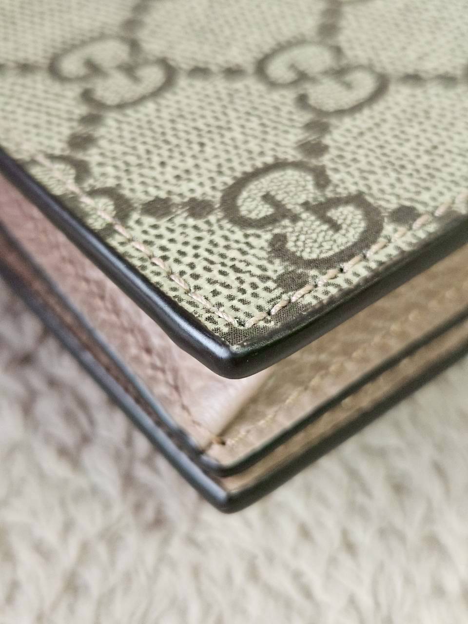 Gucci GG Marmont Bi Color Card Case Wallet