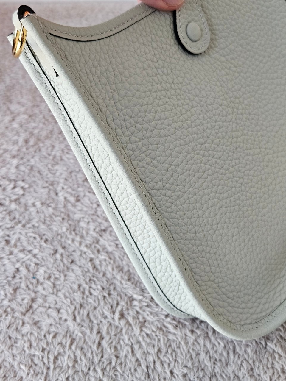 Hermes Evelyne mini size16 stamp B (2023) สี Gris Neve