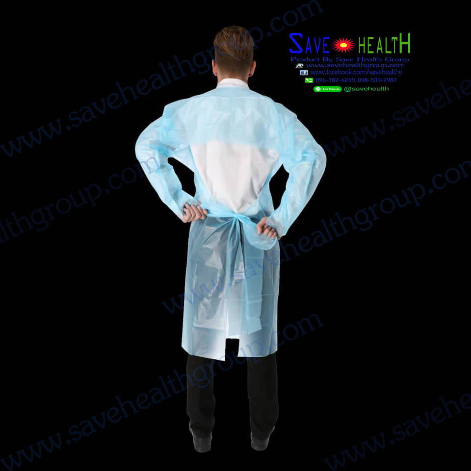 ชุดคลุมป้องกันการติดเชื้อ Isolation Gown ชุด CPE