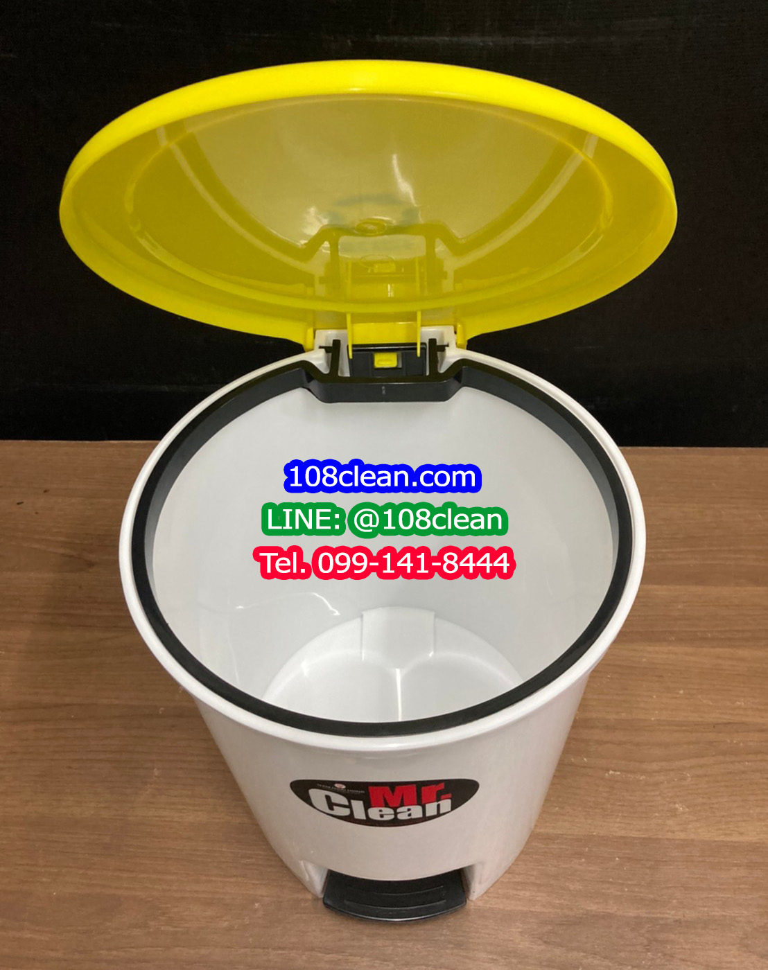 ถังขยะเท้าเหยียบ ทรงกลม 12 ลิตร