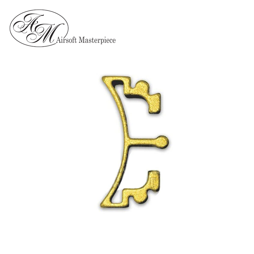 Airsoft Masterpiece Aluminum SV Puzzle Trigger Ring - Long Curve Gold