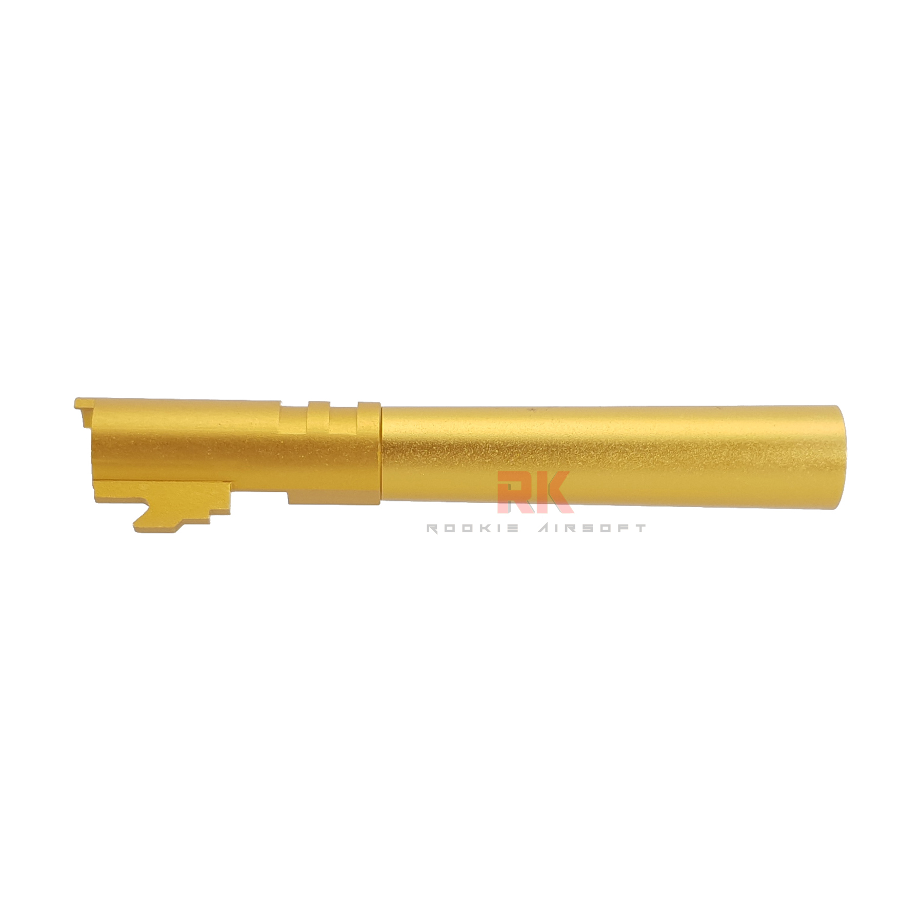 KF Airsoft CNC Aluminum Threaded Outer Barrel For Marui Hi-Capa 5.1 - Gold