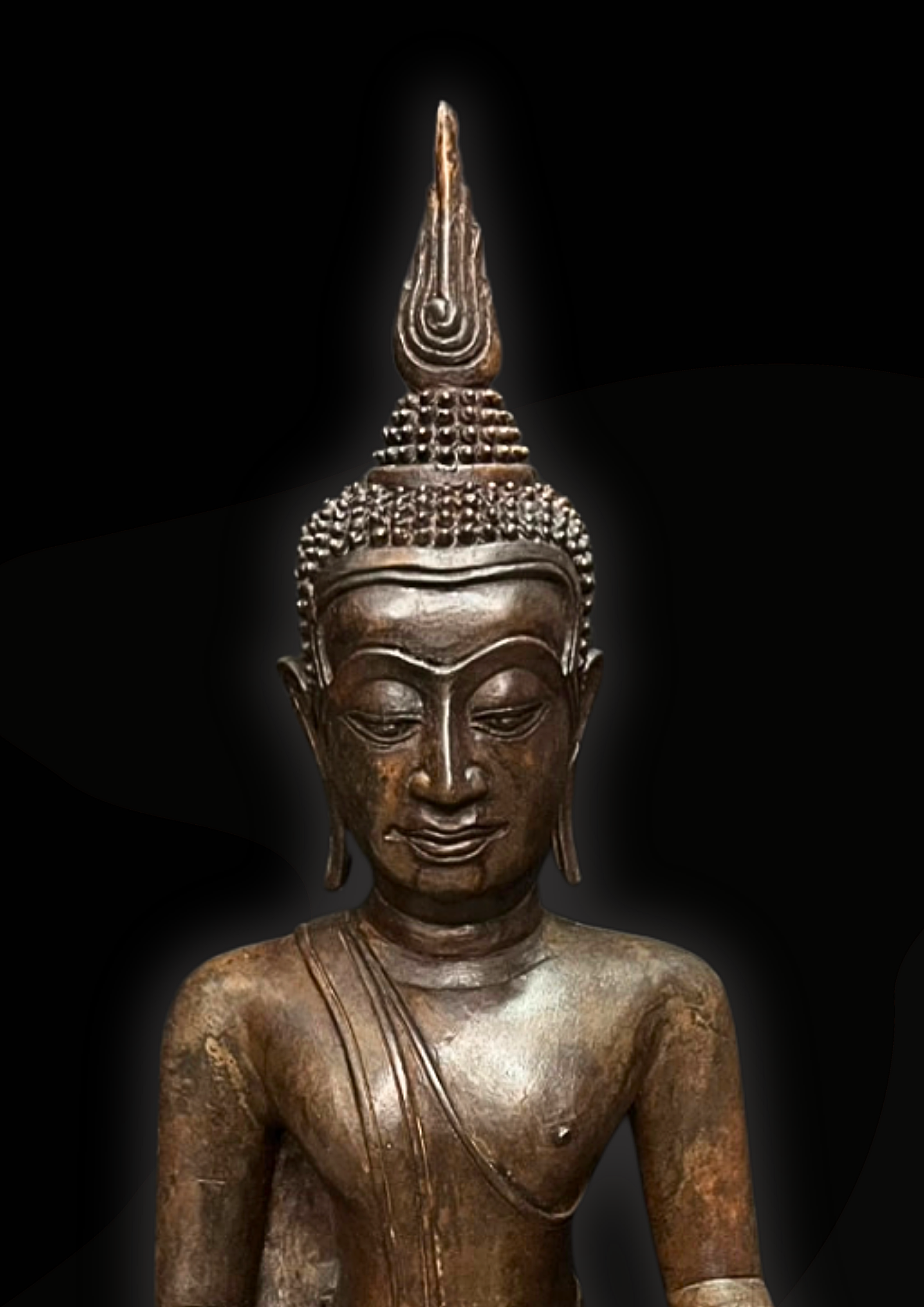 พระบูชา พระอู่ทอง ปางสะดุ้งกลับ หน้าตัก9นิ้ว
