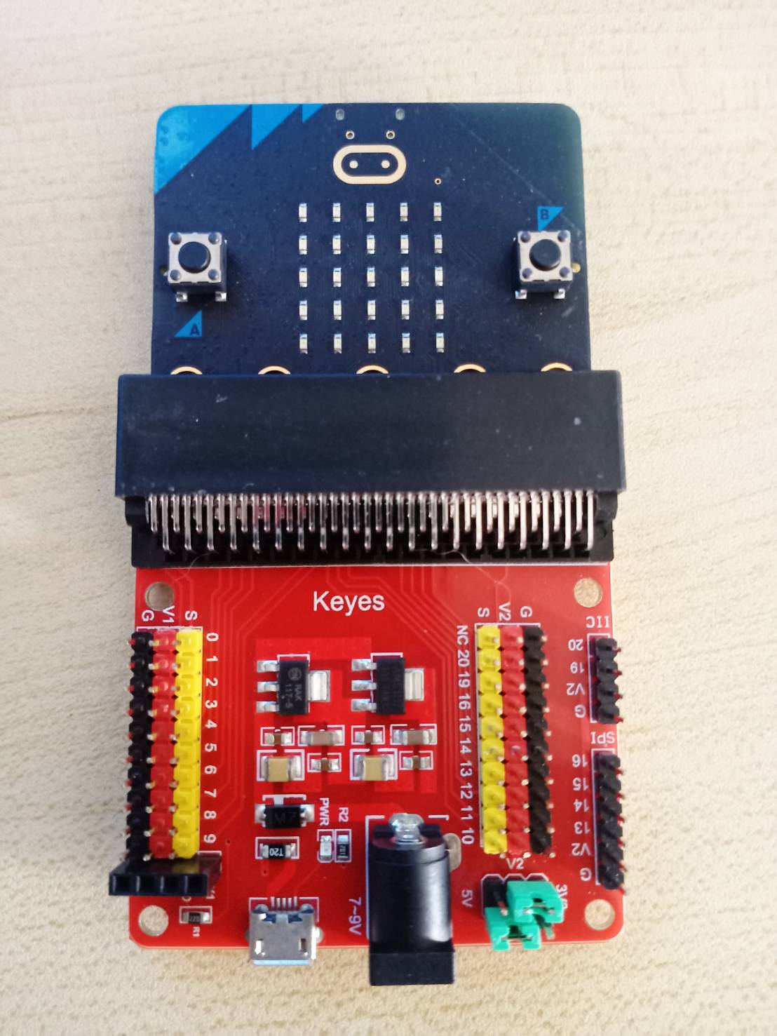 บอร์ดหุ่นยนต์ไมโครบิตพร้อมชุดบอร์ดชิว Ex