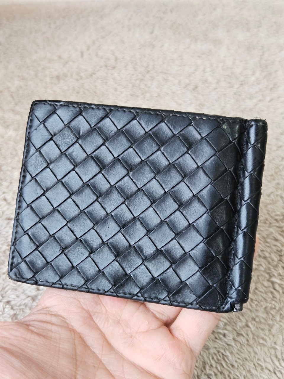 Bottega Money Clip สีดำ