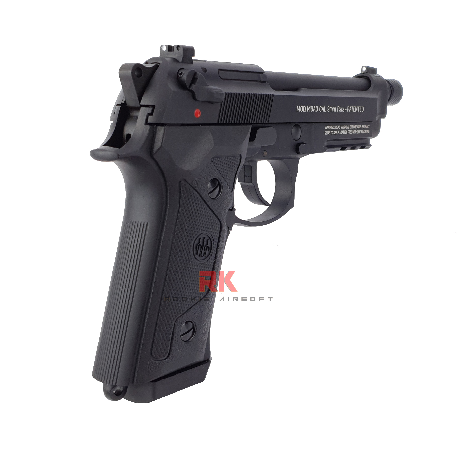 SRC Beretta M9A3 + Silencer GBB (Black)