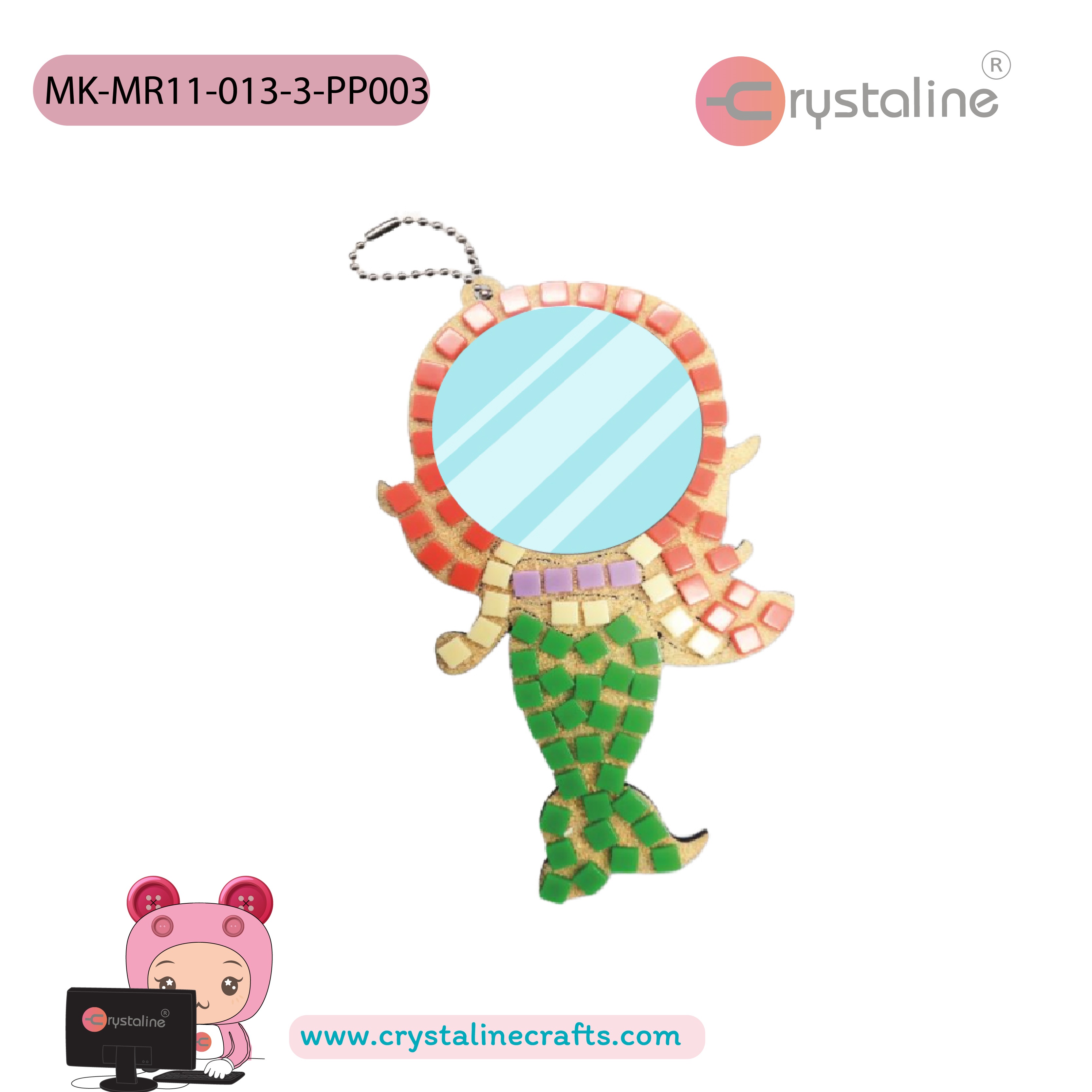 Mirror kit - Mermaid (size 8x13.3 cm,1pc/pack)