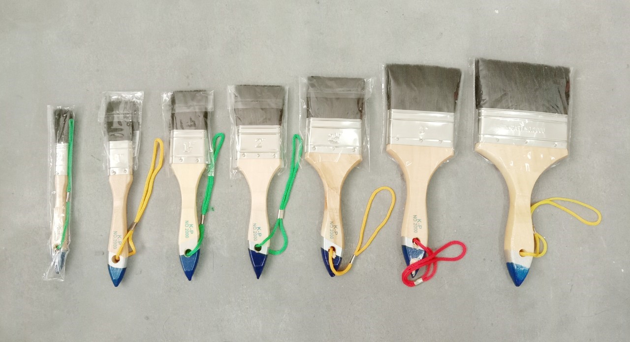 แปรงทาสี ขนดำหนา KP/XYZ