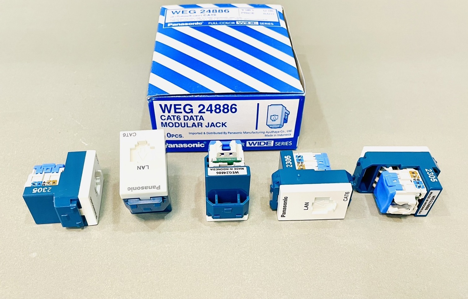 ปลั๊กแลน CAT6 Panasonic รุ่นใหม่