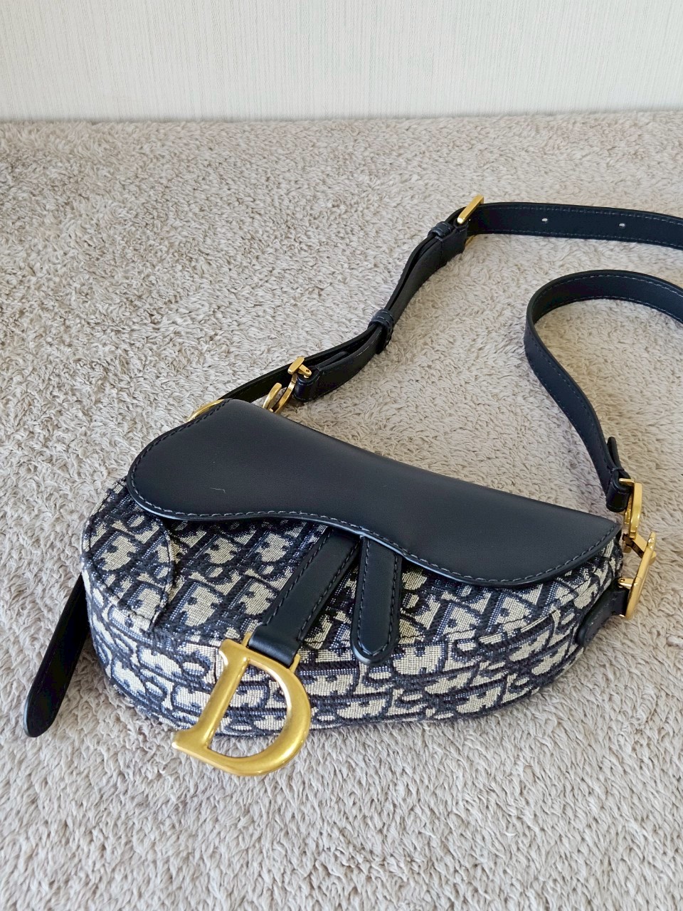 Dior Mini Soft Saddle Bag with Strap