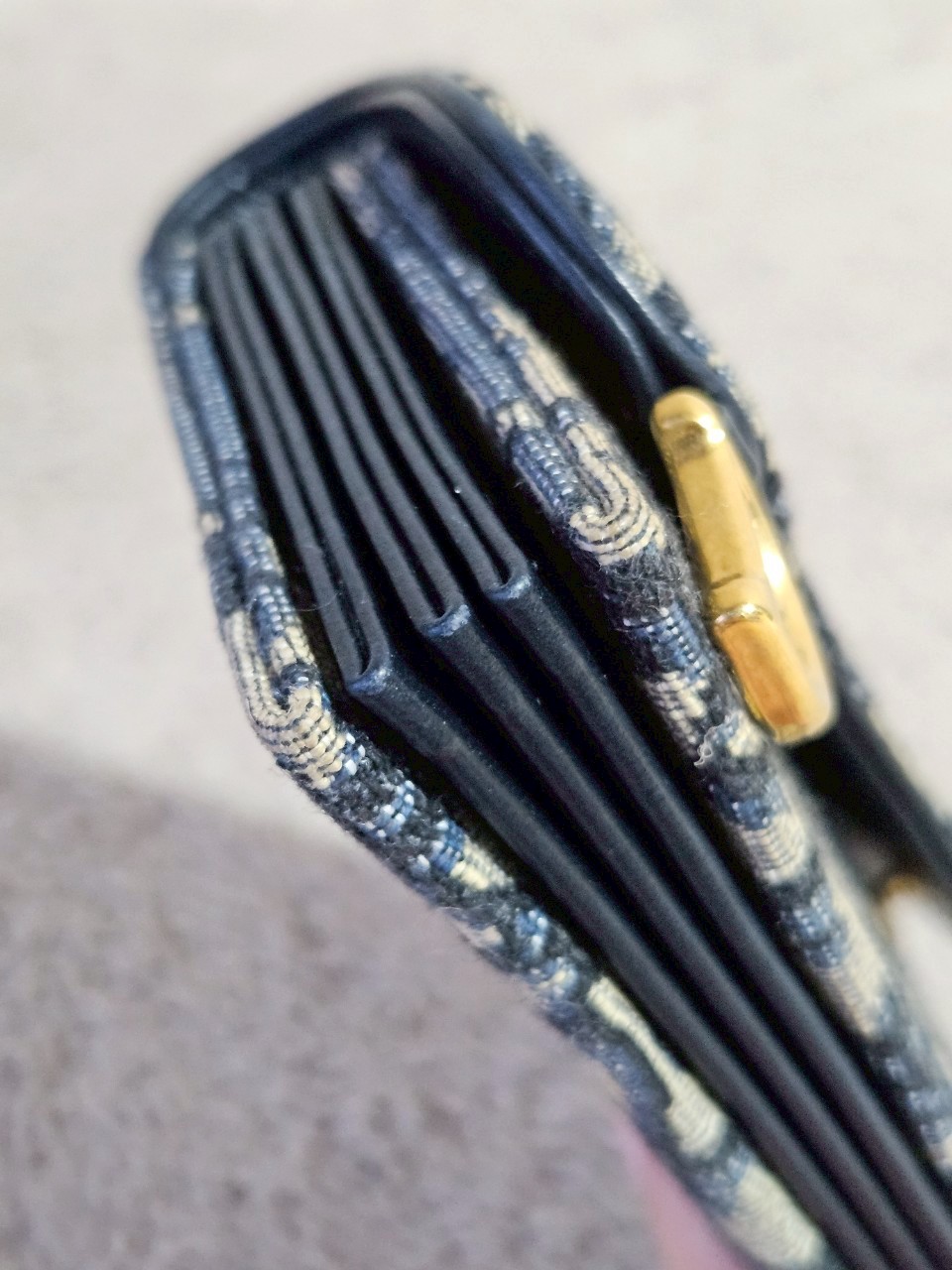 Dior Saddle 5 Gusset Card Holder Blue Dior Oblique Jacquard