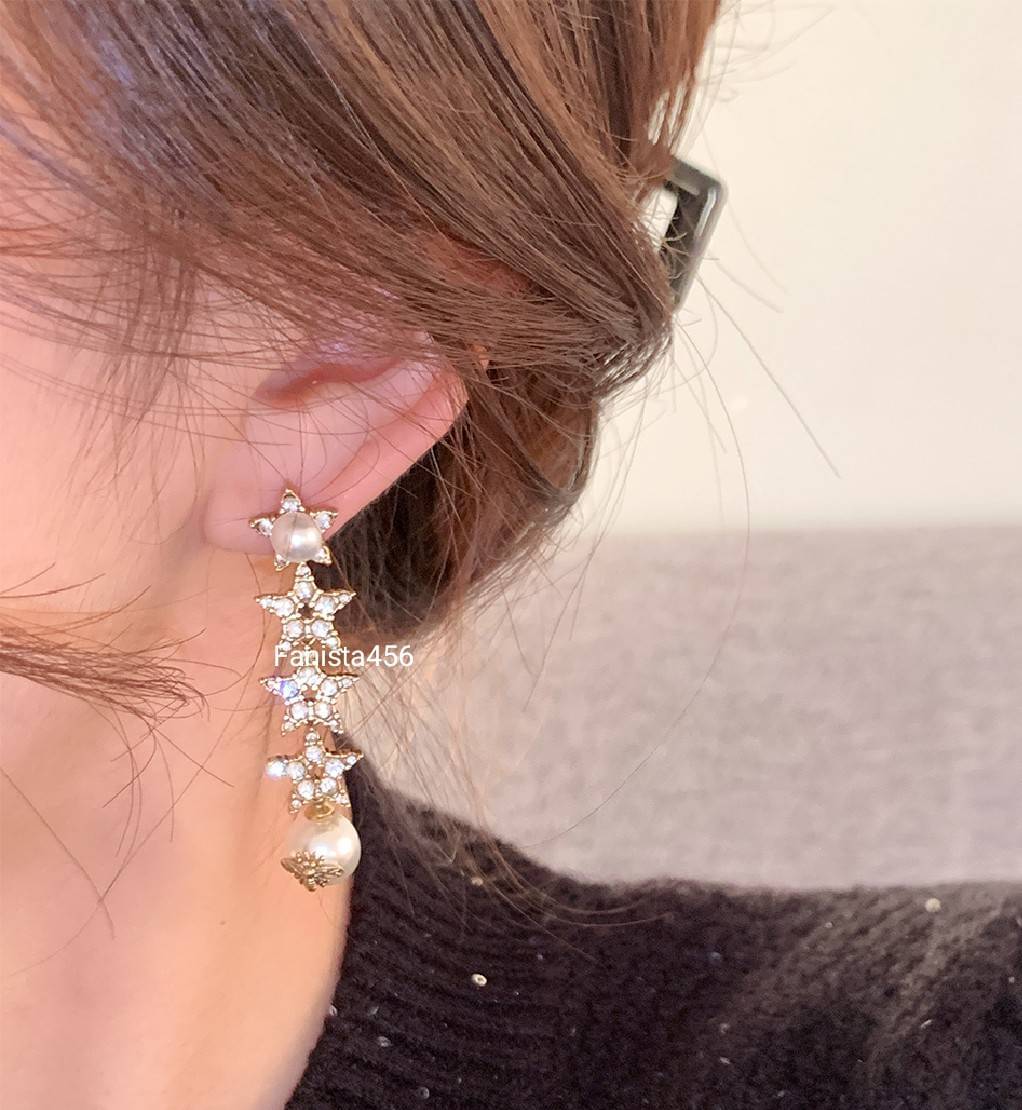 ต่างหูดิออ Dior earring ต่างหูดิออ งาน Hiend ต่างหูดิออดาว