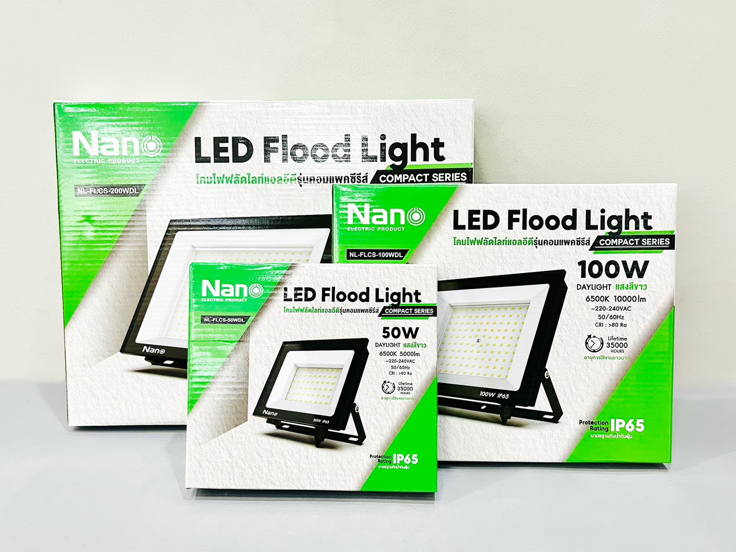 โคมฟลัดไลท์ LED แสงขาว Nano Compact Series