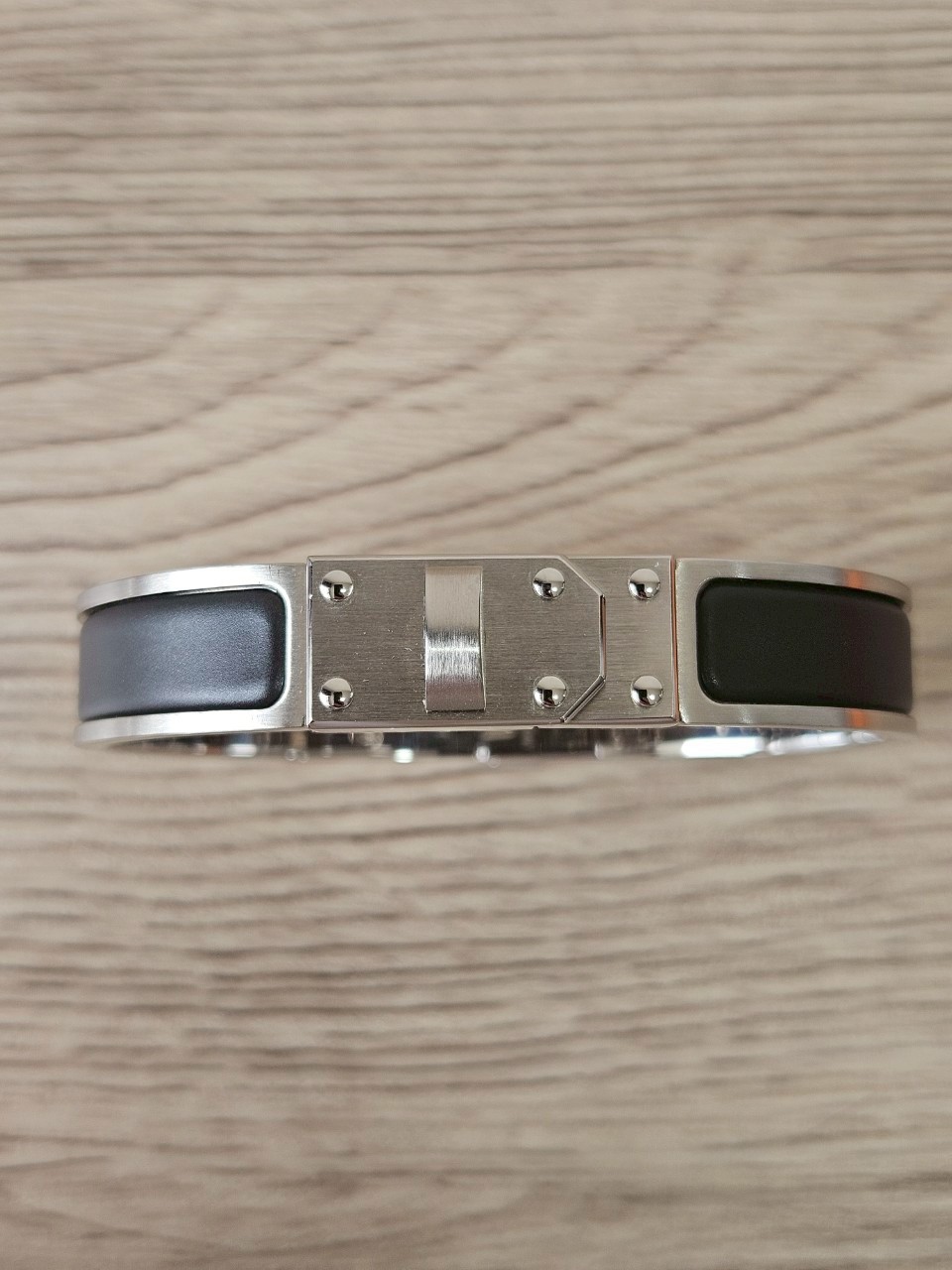 Hermes Clic Kelly bracelet PM ดำ/เงิน