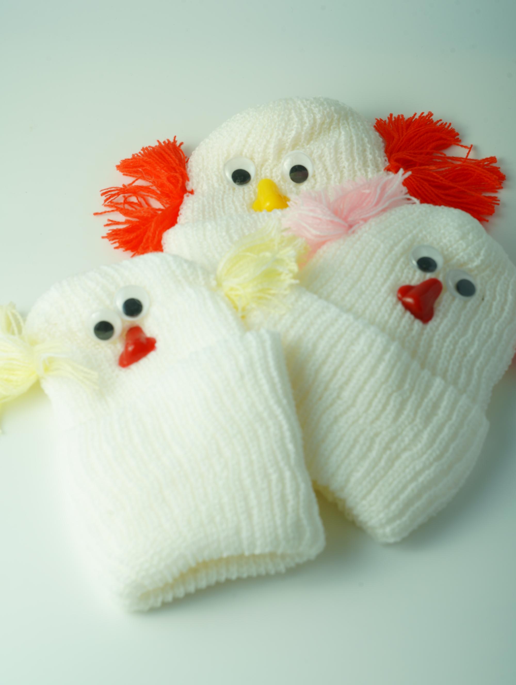 ขายส่ง หมวกไหมพรมเด็กแรกเกิด รุ่นเป็ดพื้นขาว (ราคาต่อโหล) nongnini1988