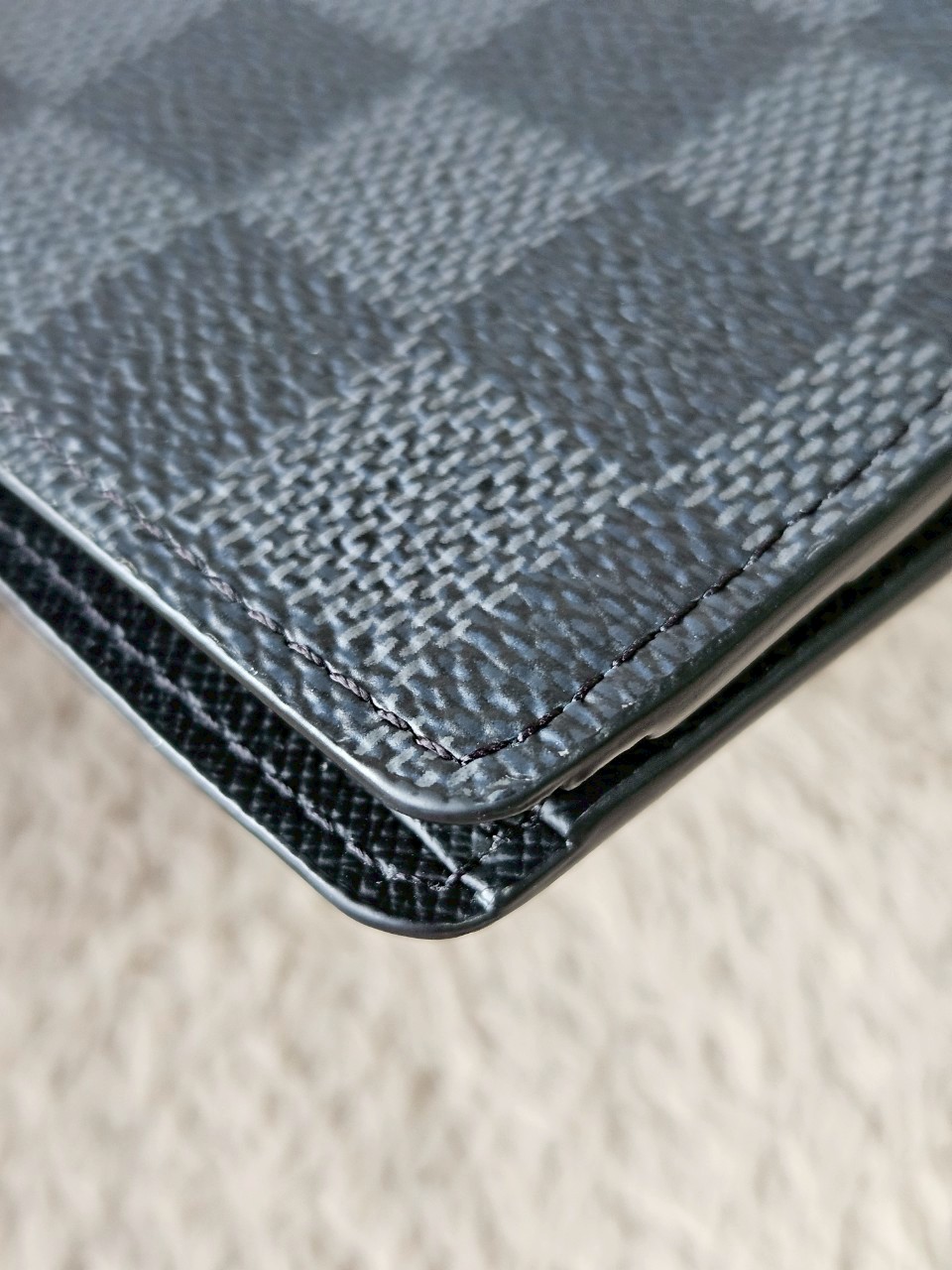 LV Multiple Damier Graphite Wallet Microchip