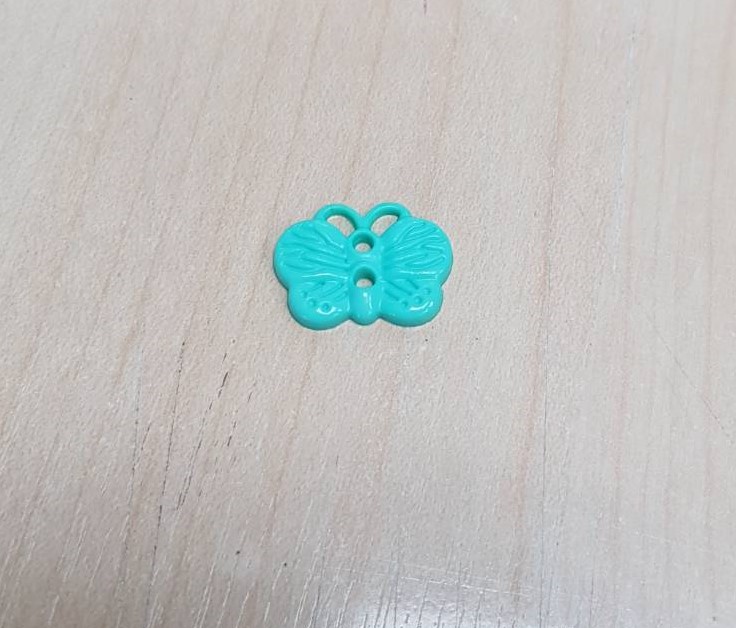 Butterfly button - Green col. (size 26L,1pc/pack)