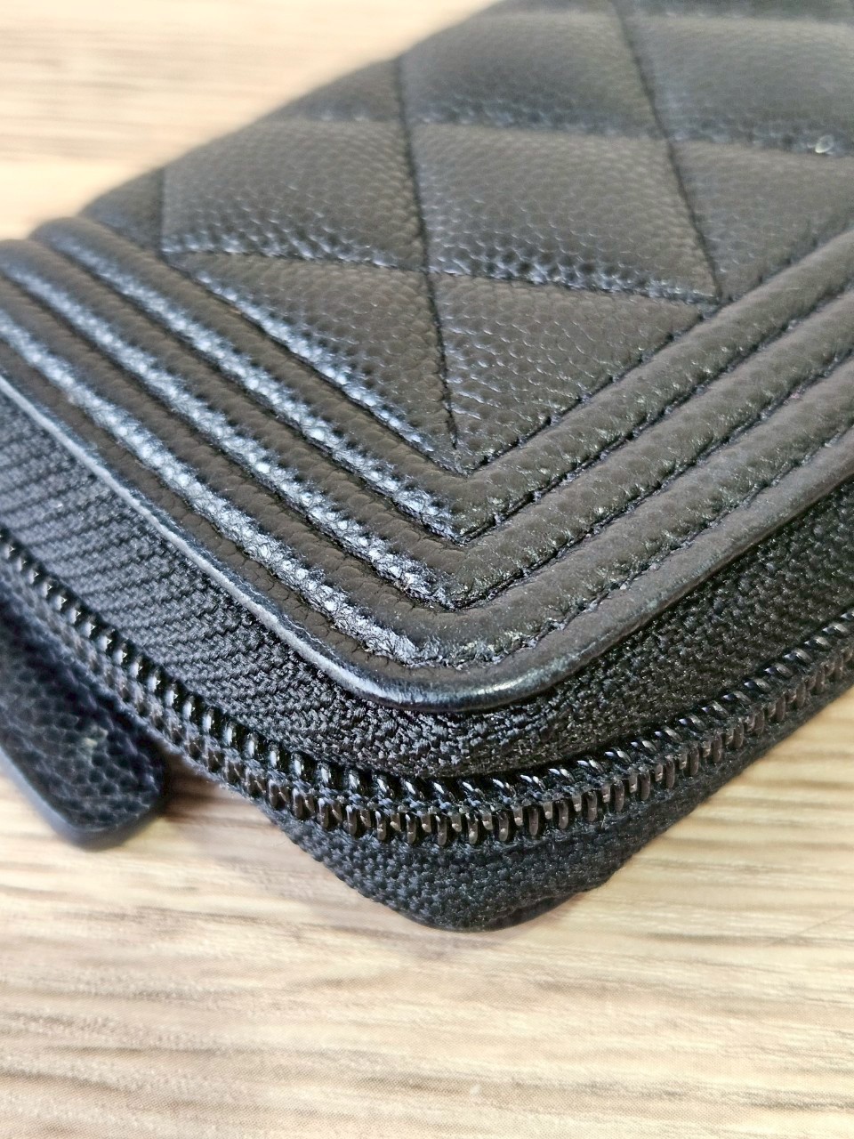 Chanel Boy Card Holder ดำทอง