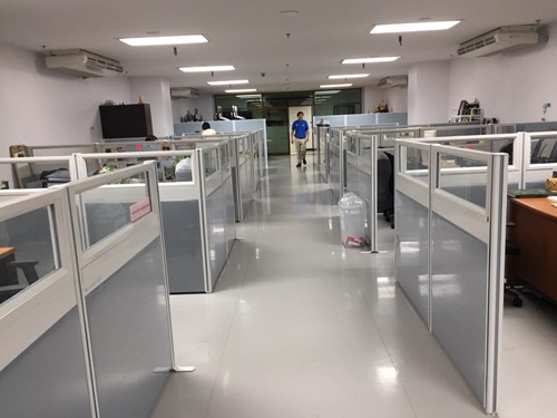 พาทิชั่น/ฉากกั้นห้อง/กระจกใส เสาเเละกรอบอลูมิเนียม