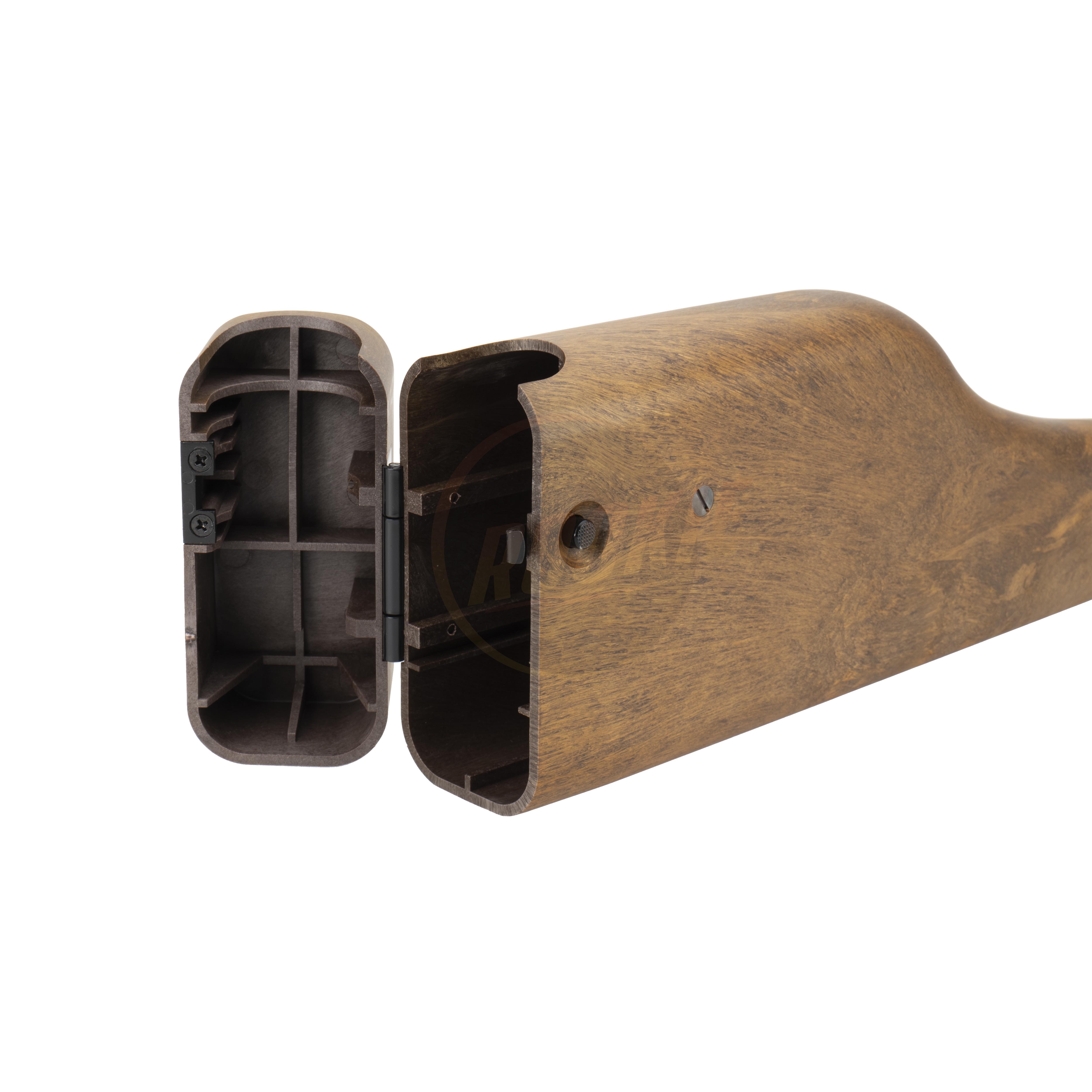 WE New Browning Hi-Power MK1 with Stock - Silver