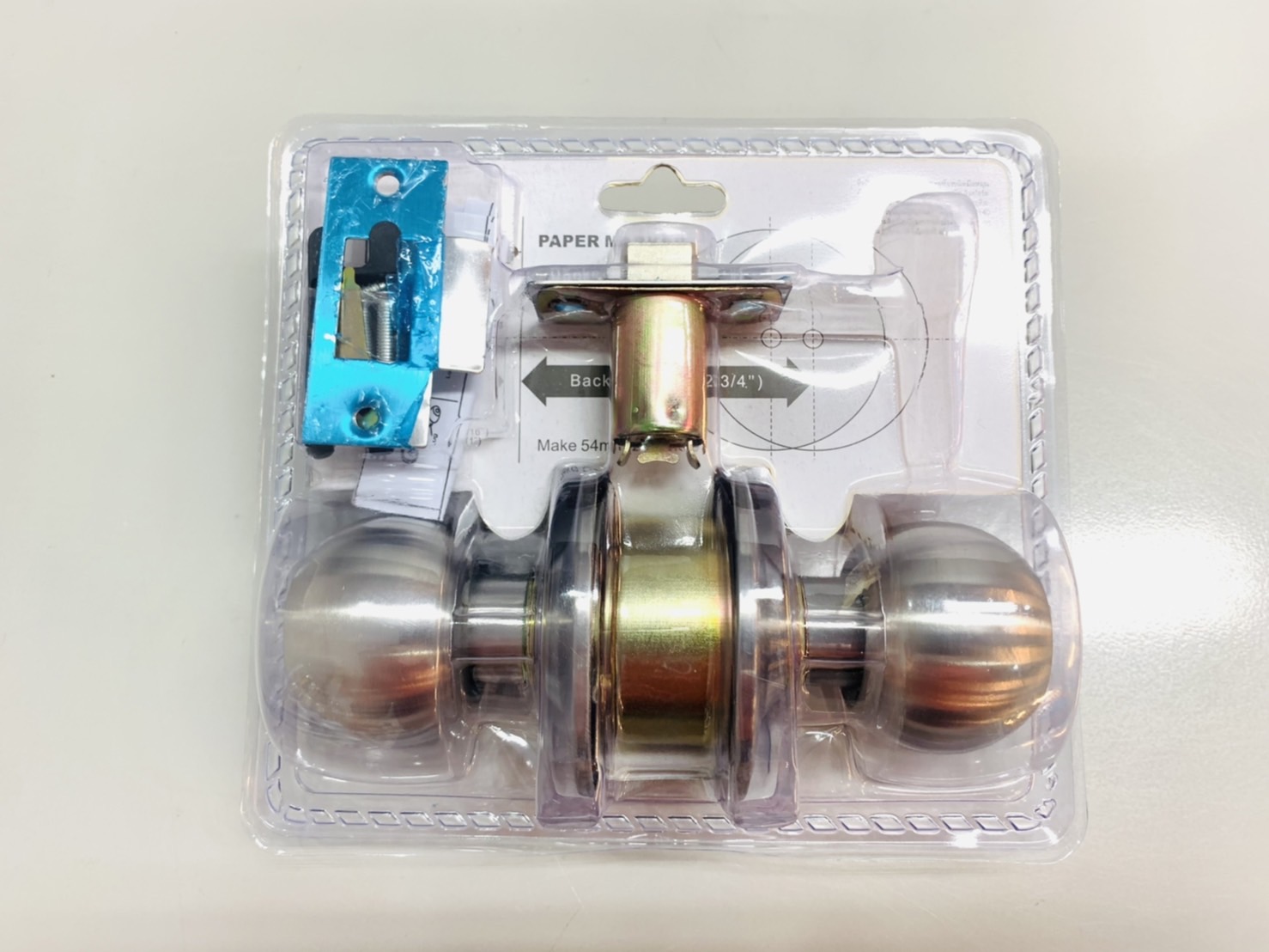 ลูกบิดประตูหัวกลม ห้องน้ำ อัดแผง CTX