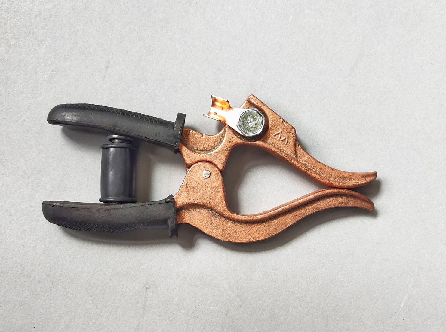 คีมจับสายดิน 300 A แบบก้ามปู ชุบทองแดง