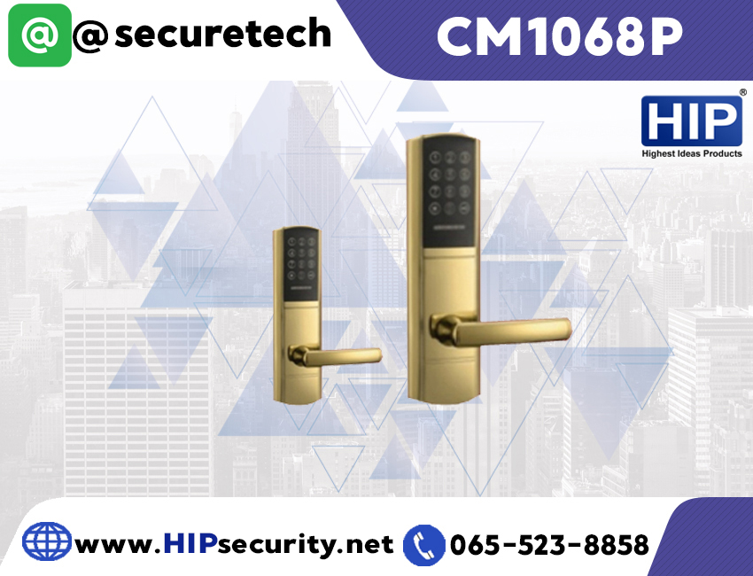 ประตูล็อคโรงแรม HIP Intelligent lock รุ่น CM1068P