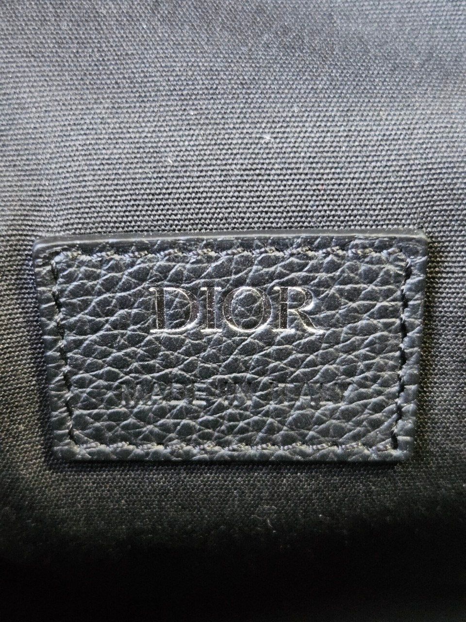 Dior Saddle Beige and Black Oblique Jacquard