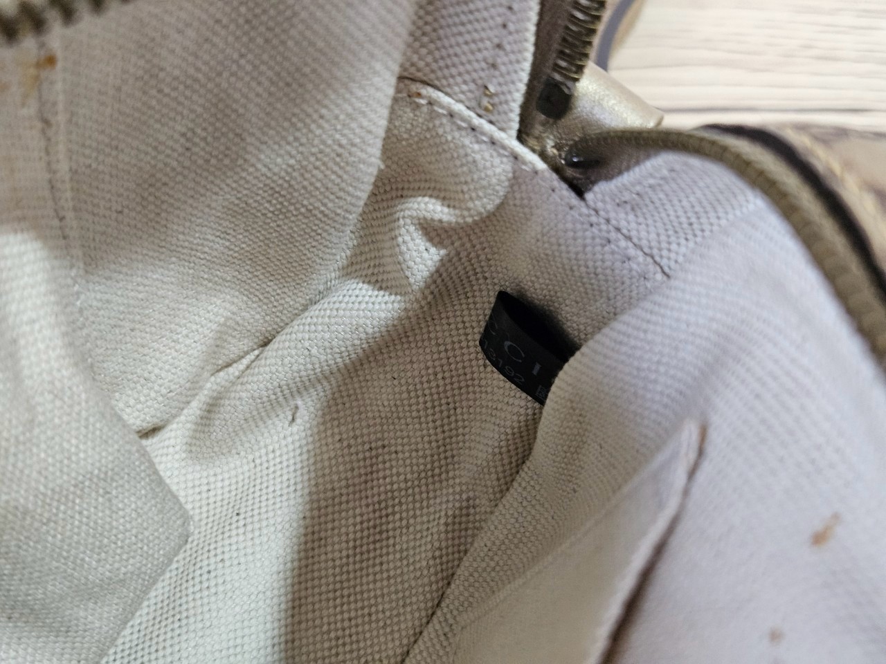 Gucci Guccissima Bamboo Metallic Gold Shoulder bag