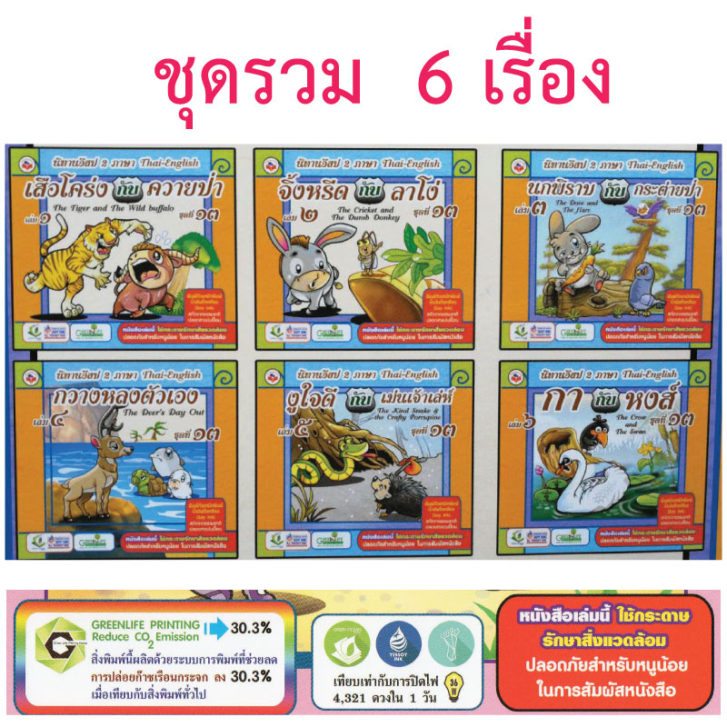 หนังสือนิทานสำหรับเด็ก ชุดที13 รวม6เล่ม ขายส่ง nongnini1988