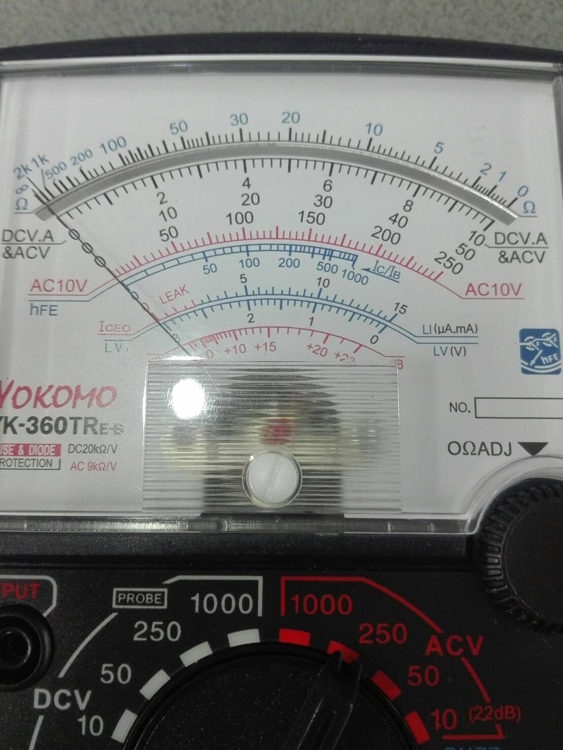 มัลติมิเตอร์วัดไฟ YOKOMO 360-TRE แบบเข็ม