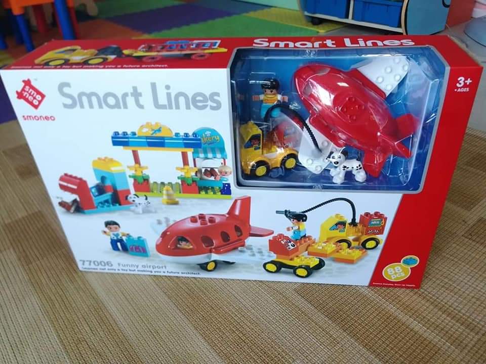 ตัวต่อ smart line , เซทเครื่องบิน funny airport 88 ชิ้น /กล่อง