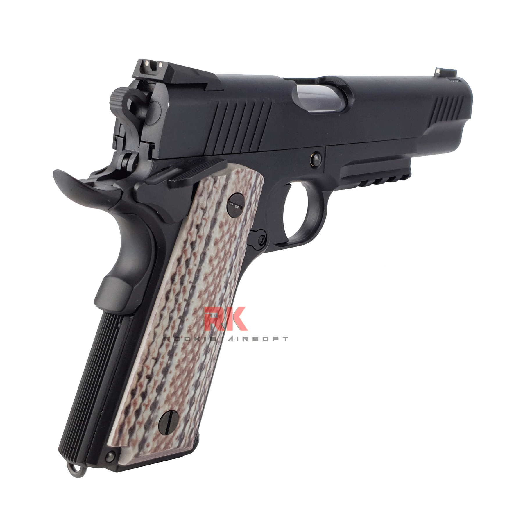 SRC Colt M45A1 Dual Magazines (Green gas + Co2) GBB - Black