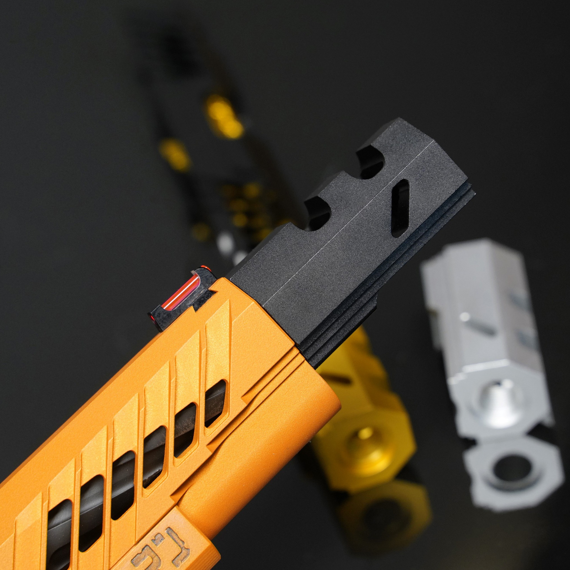 Revanchist 14mm CCW Dr.Black Style Compensator for Hi-CAPA