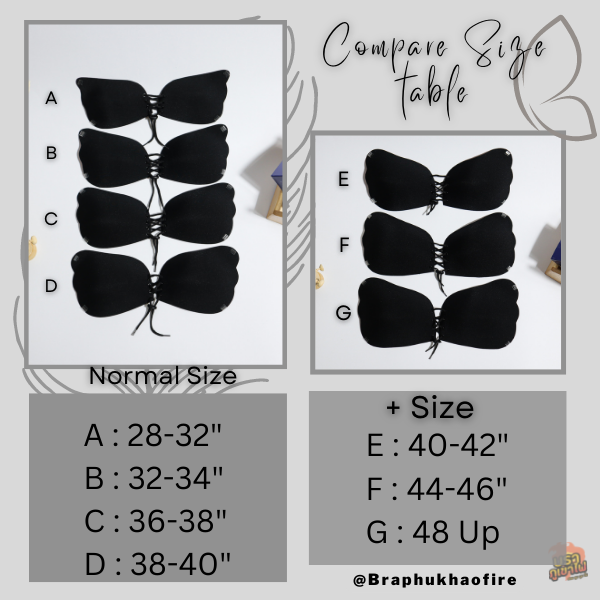 Butterfly Wing (Plus size) ฟรี สายใส และแผ่นแปะจุก บราเชือกรูดปีกผีเสื้อ size A,B,C,D,E,F,G บราเชือก บราปีกผีเสื้อ บราอัพไซส์ สำเนา
