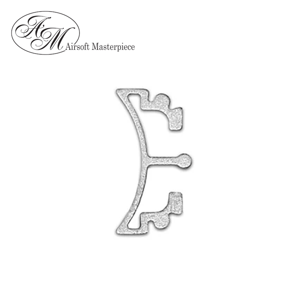 Airsoft Masterpiece Aluminum SV Puzzle Trigger Ring - Long Curve Silver