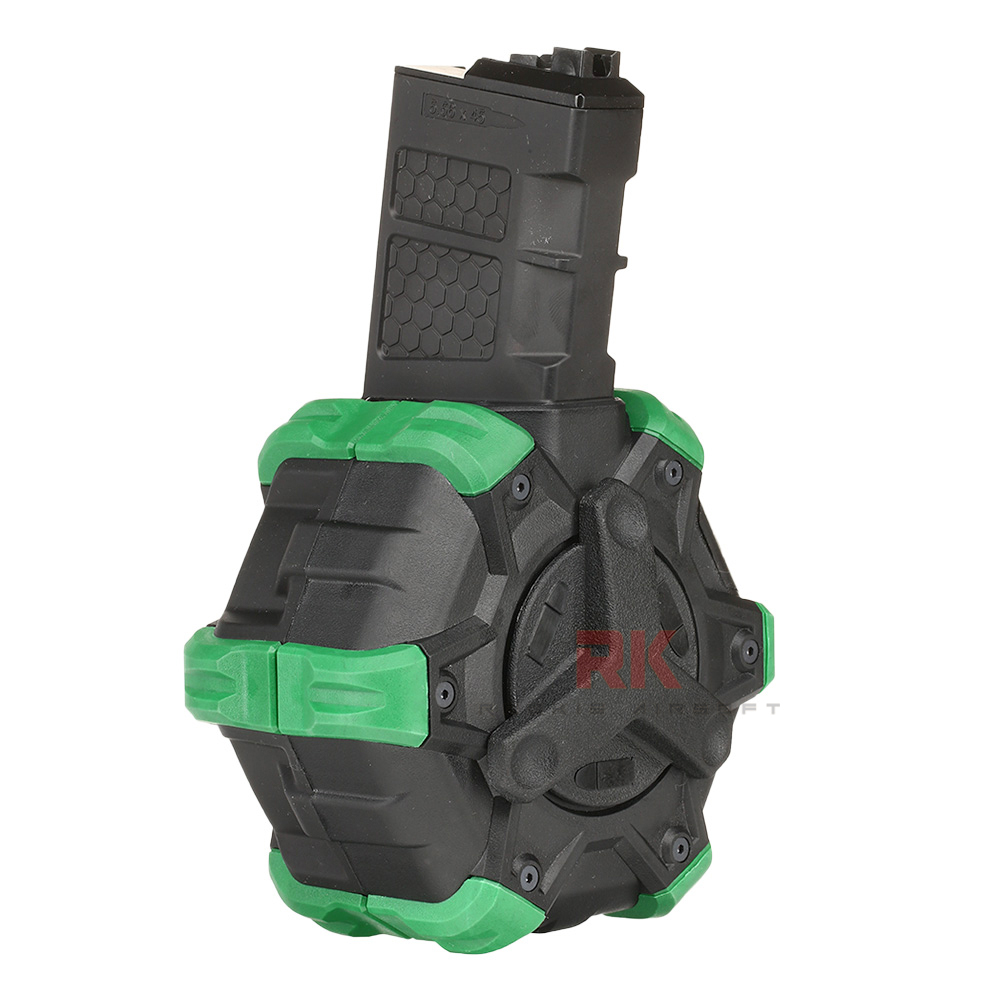 WE 350rds Drum Magazine for AR / M4 GBB (Black)