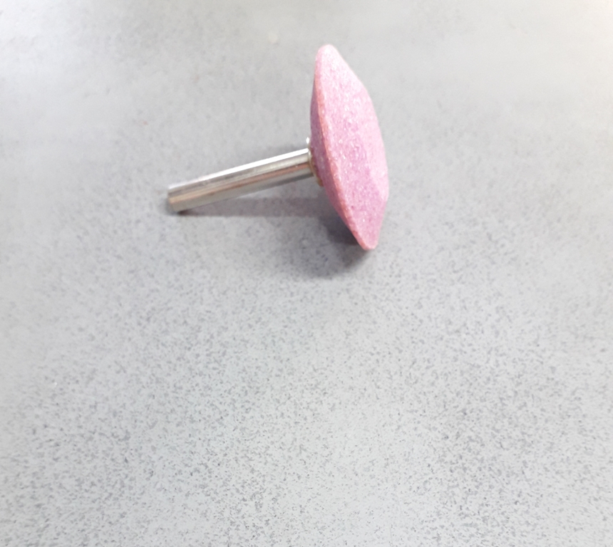 หินเจียแกน 6มิล A-36 42x10มิล ทรงกลมแบน