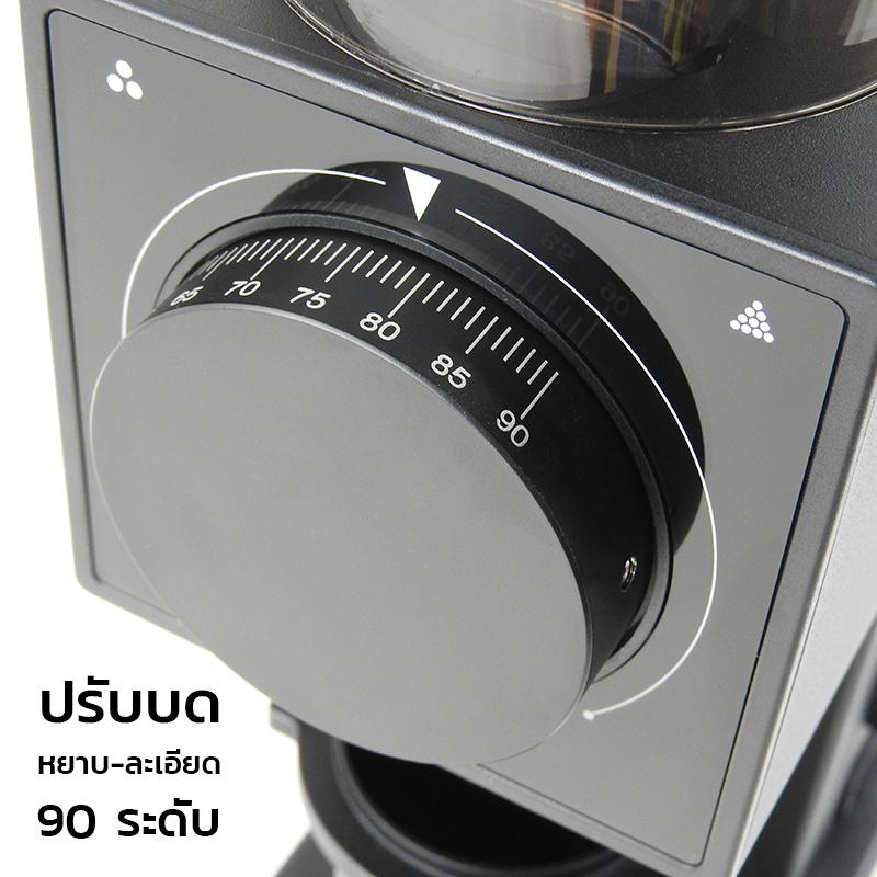 เครื่องบด APRESSO (CF64V) เฟืองบด SSF 64 mm ปรับรอบได้ ลดไฟฟ้าสถิต