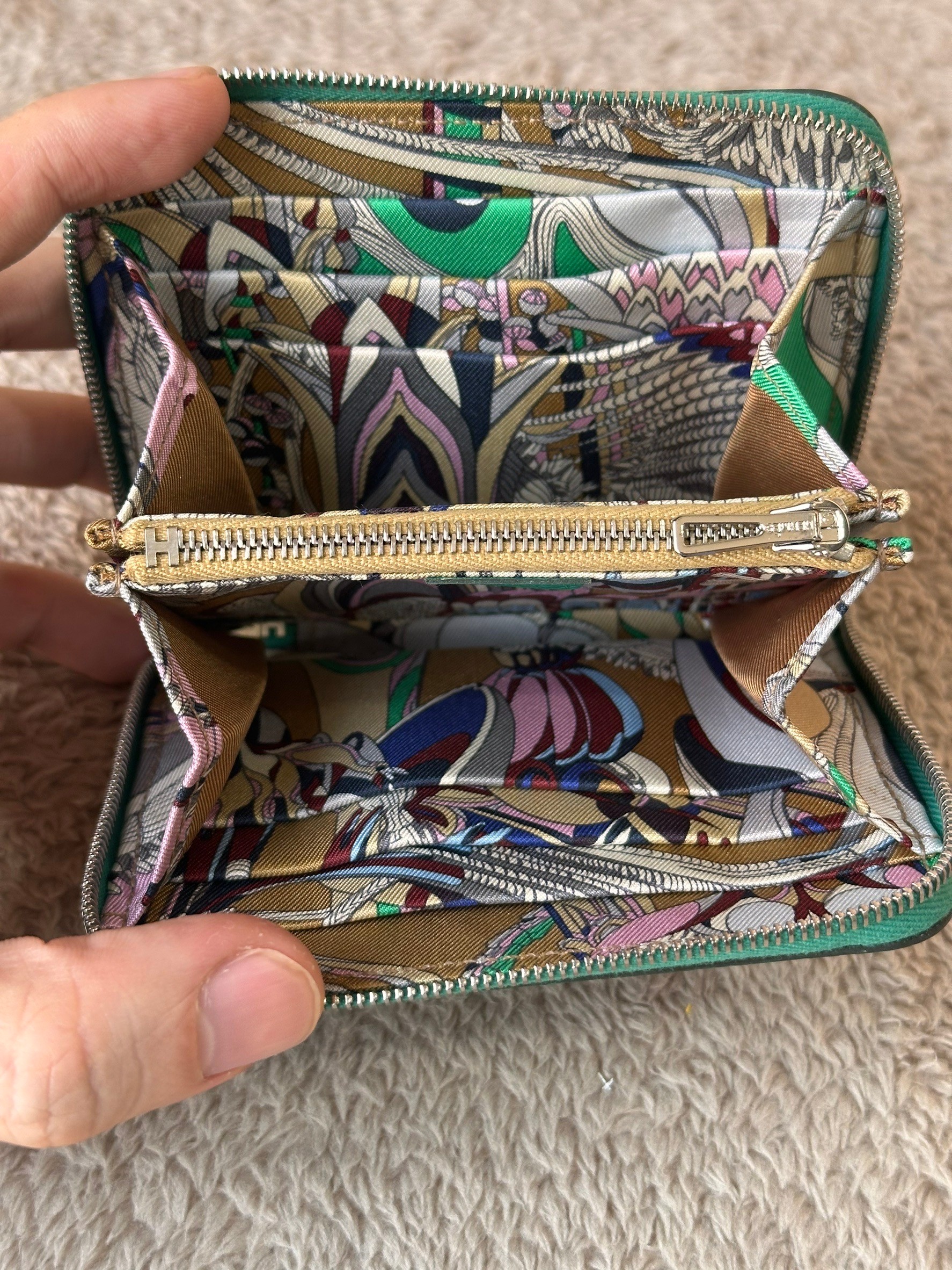 Hermes Silk'In Compact Wallet