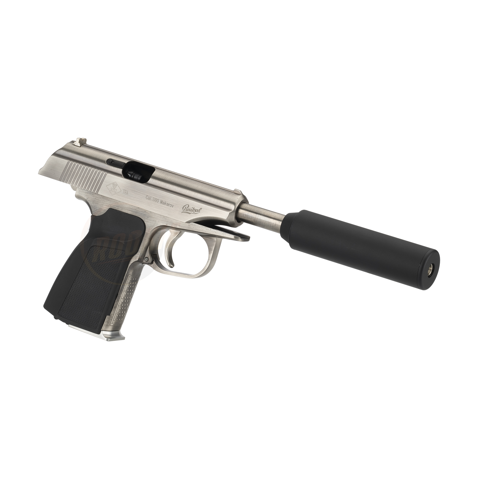 WE Makarov 654K with Silencer (Silver)