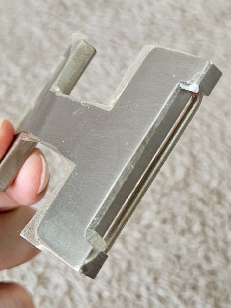 Hermes belt 42mm size85 เอว33-34.5 สายสีแดง/โอรส