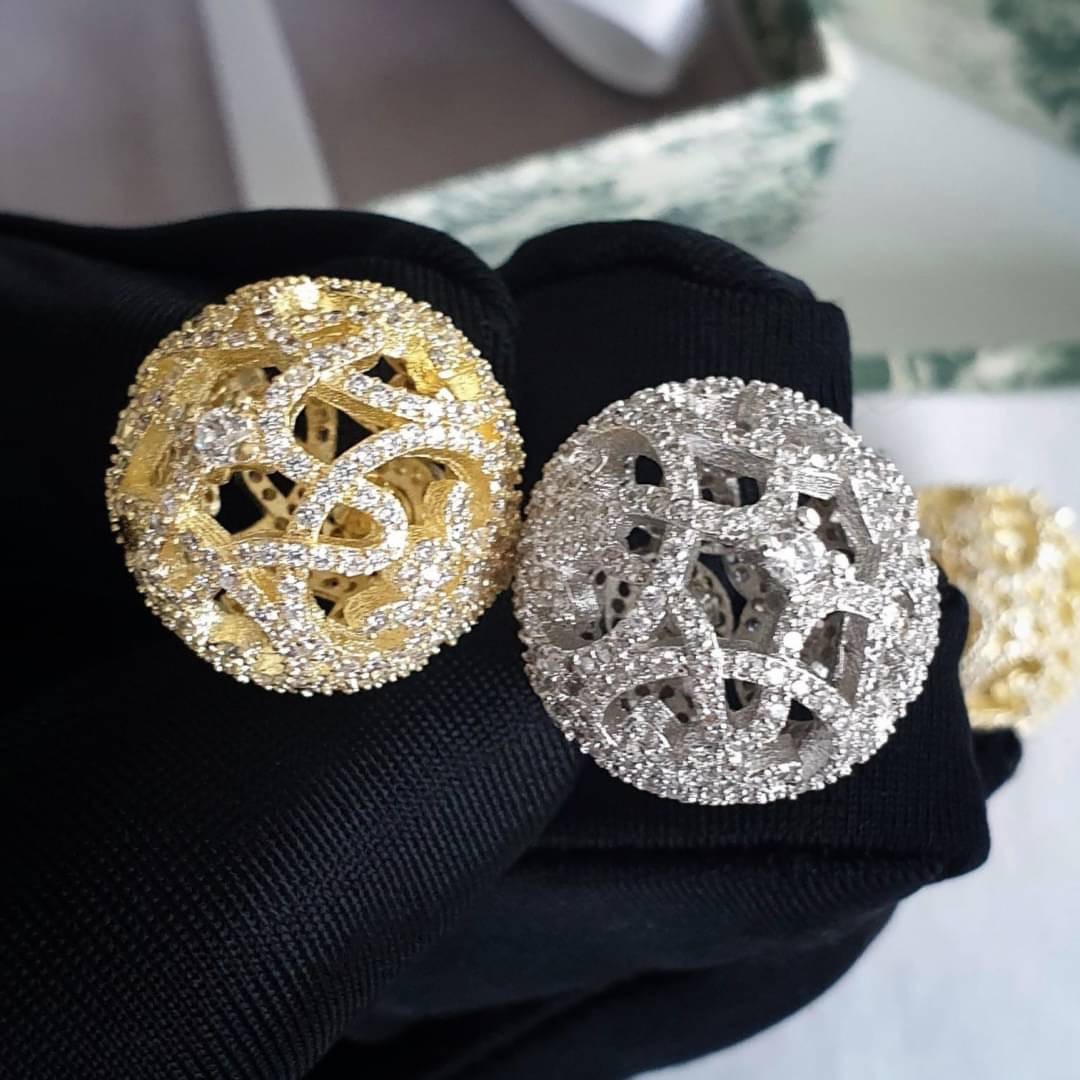 ต่างหูดิออ เพชร ต่างหู Dior tribales Earrings ต่างหู Hiend