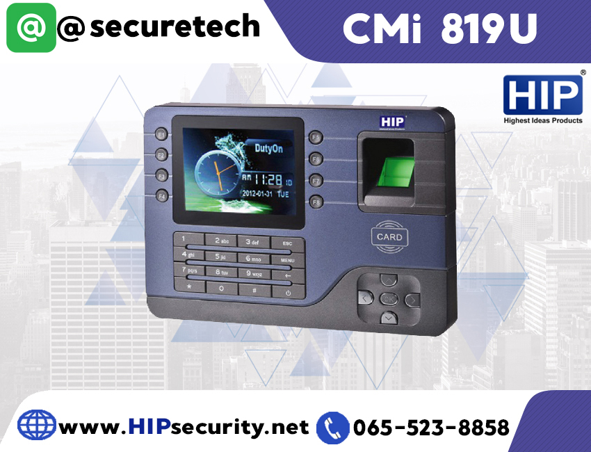 เครื่องสแกนลายนิ้วมือ HIP Fingprint U & 8 Series รุ่น CMi 819U