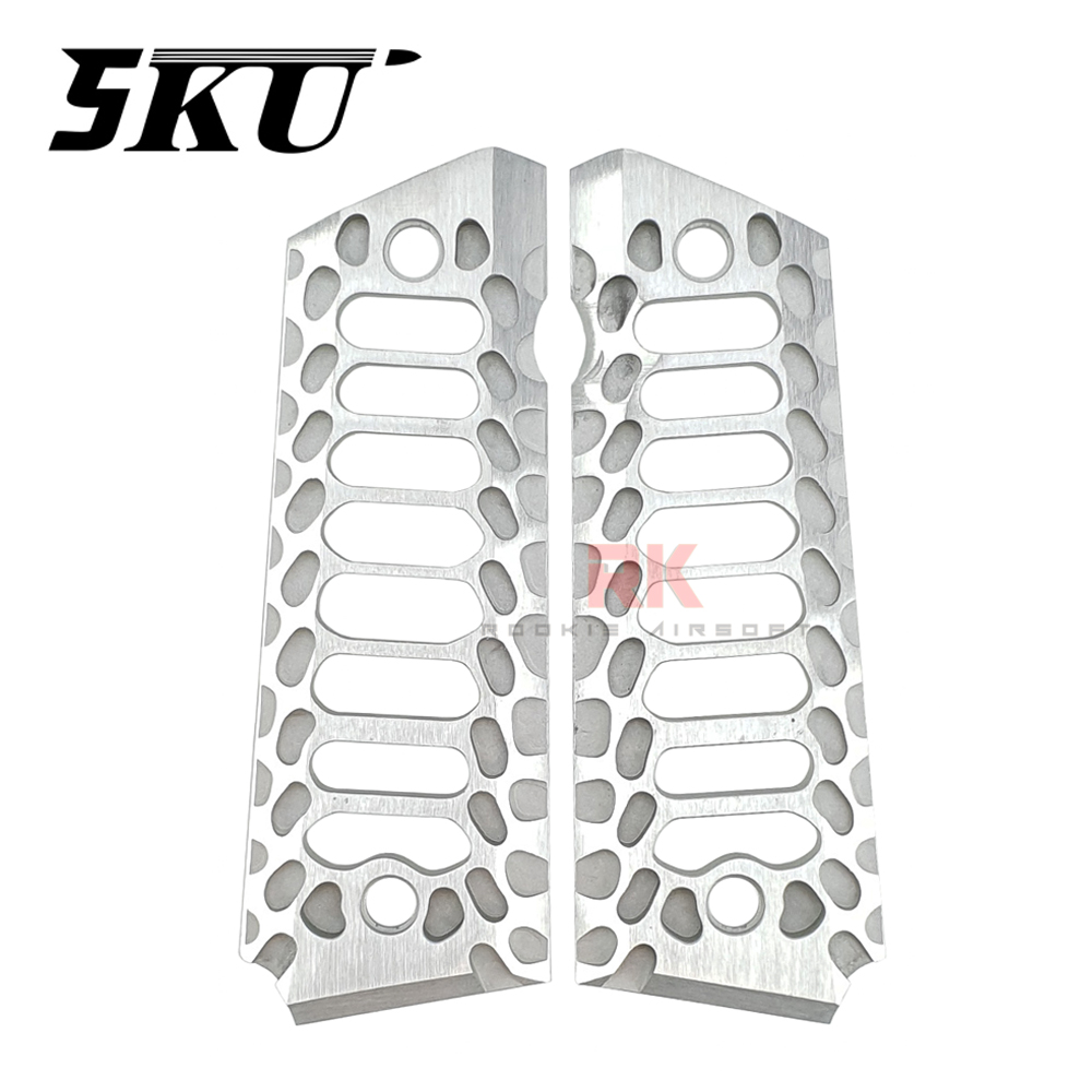 5KU "Cobra Skeleton" Aluminum Grip for Marui 1911 Government (Silver)