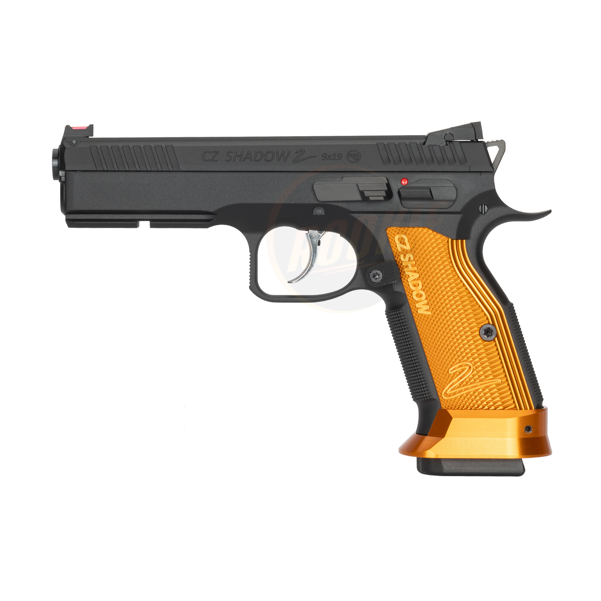 KJ Works CZ Shadow 2 Orange Grip & Magwell (Gas Version)